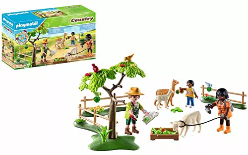 Playmobil Passeggiata con Alpaca - Giocattoli Sostenibili per Bambini 4+