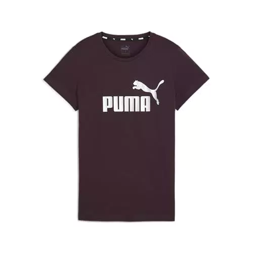 PUMA T-shirt Ess+ Metallic Logo - Maglietta Casual per Uomo e Donna