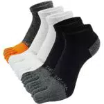 PUTUO Calzini Sportivi con Dita Separate per Uomo - Calze Traspiranti Caviglia