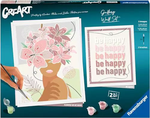 Ravensburger CreArt Gallery Wall Set - Kit di Pittura per Adulti 14+ Anni