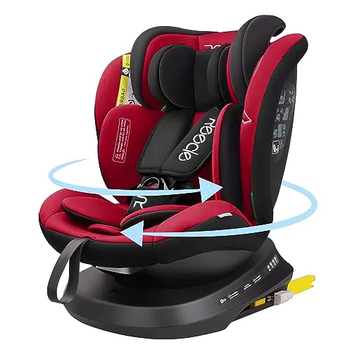 Reecle I-Size 360 Seggiolino Auto Girevole con ISOFIX, Gruppo 0+/1/2/3