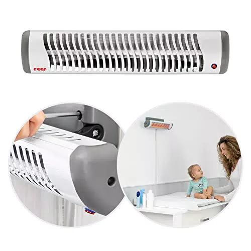 Reer EasyHeat Lampada Riscaldante da Parete per Bambini, Design Compatto
