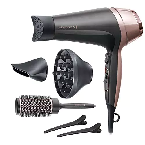 Remington Asciugacapelli 2200W D5707 con 3 accessori per styling e 3 livelli di calore