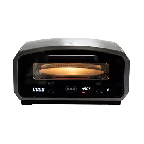 RGV Vulcano Forno Elettrico per Pizza con Piatto Girevole e Temperatura 450°C