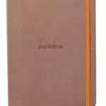 Rhodia Taccuino Flessibile A5 a Righe con Chiusura Elastico e Segna-Pagina