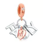 Rimgoris Charm in Argento 925 per Bracciali e Collane - Lettera di Famiglia