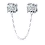 Rimgoris Ciondoli in argento sterling 925 per braccialetti e collane con diamanti