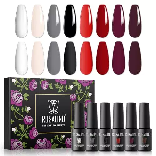 ROSALIND Smalto Semipermanente per Unghie Natale - Gel per Nail Art