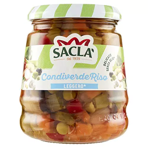 Saclà Condiverde Riso Leggero - Condimento di Verdure per Insalata di Riso