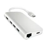 Satechi Adattatore Multiporta HDMI 4K, PD USB-C, Lettore SD/Micro per MacBook e iPad