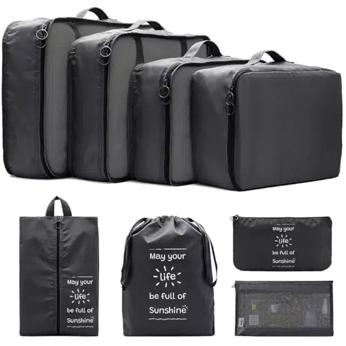 Shadcoler Organizer Valigia - Packing Cubes per Cosmetici e Abbigliamento