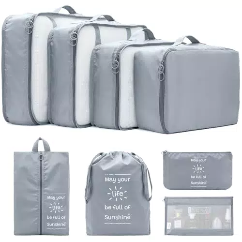 Shadcoler Organizer Valigia - Packing Cubes per Cosmetici e Abbigliamento