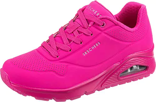 Skechers Uno - Night Shades, Sneaker Donna, Pink Hot Pink Durabuck Htpk