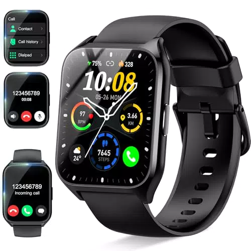 Smartwatch 1.85" HD Uomo Donna con Chiamata e Fitness Tracker IP68