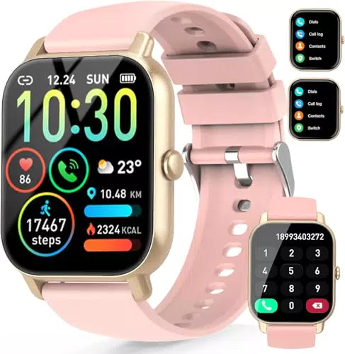 Smartwatch Bluetooth per Uomo e Donna, Fitness Tracker IP68 per iOS e Android