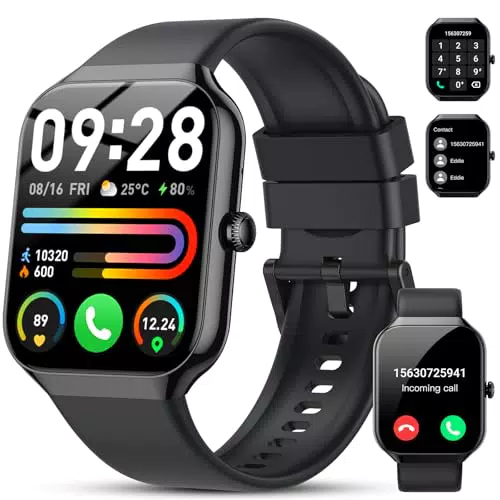 Smartwatch 1.96" Impermeabile IP68 con Chiamate, Fitness Tracker e Cardiofrequenzimetro