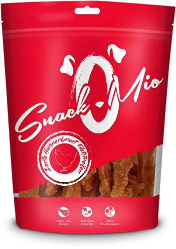 Snackomio Straccetti di Pollo Mastica Premium per Cani