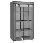 SONGMICS Armadio con 6 livelli e bastone per abbigliamento in metallo