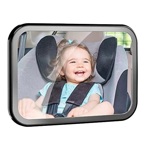 Specchietto Retrovisore Bambini Regolabile per Seggiolino con Ampia Visuale