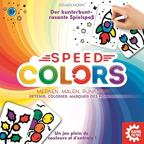 Speed Colors: Gioco da Tavolo per 2-5 Giocatori, Durata 15 Minuti