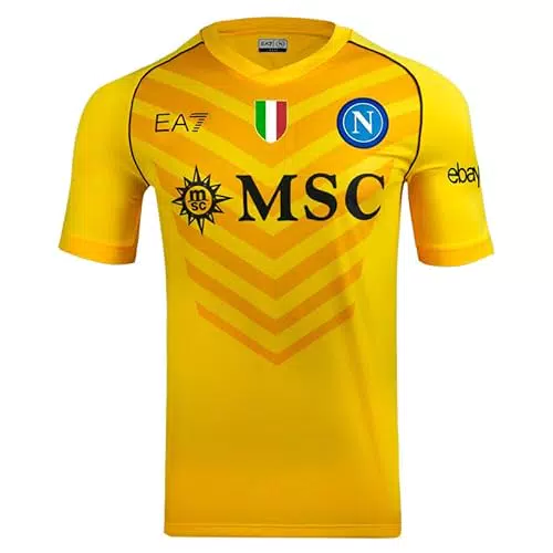 EA7 SSC Napoli Maglia Gara Portiere Away 2023/2024 in Tessuto Tecnico Dry Touch