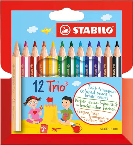 Stabilo Trio Thick - Matita Colorata Triangolare per Scrittura e Disegno