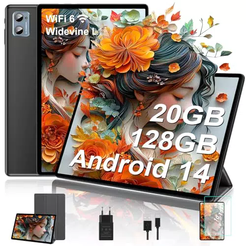 SUAAT Tablet Android 14" - 20GB RAM, 128GB ROM, Octa-Core, WiFi 6, Bluetooth 5.0
