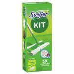 Swiffer Starter Kit Scopa con Panni di Ricambio per Catturare la Polvere