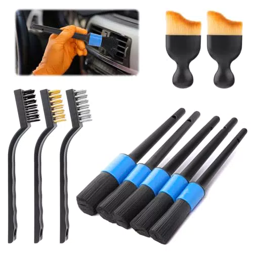 Swoueko Spazzola per Lavaggio Auto e Moto - Kit di Pulizia Detailing