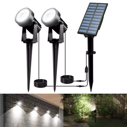 T-SUNUS Luci Solari da Esterno Impermeabili IP65 per Giardino e Cortile
