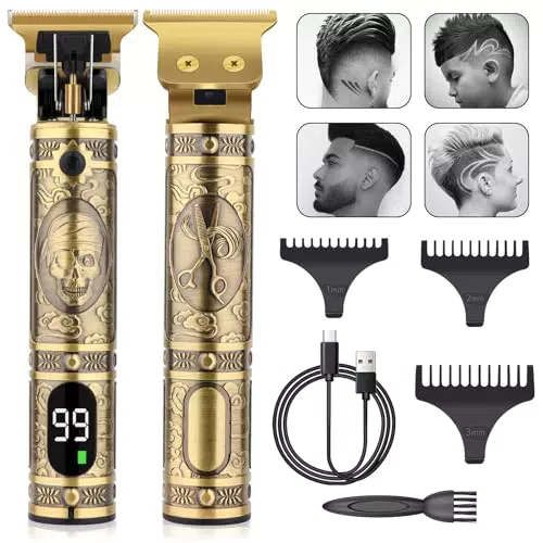 Tagliacapelli Uomo Professionale con Display LED e Ricarica USB - Cordless Hair Trimmer