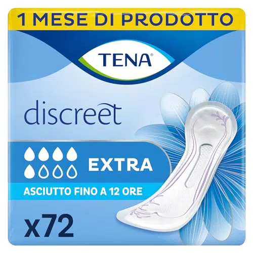 TENA Discreet Extra Assorbenti per Perdite Urinarie Femminili Confortevoli