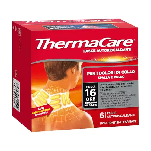 ThermaCare Fasce Autoriscaldanti per Dolori di Collo e Spalla, 8 Ore di Calore