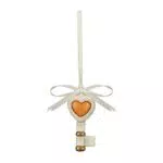 THUN Chiave con Cuore da Appendere - Bomboniera e Regalo di Coppia in Ceramica