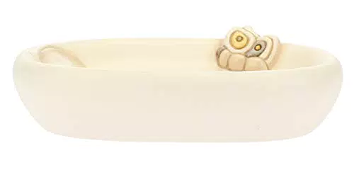 Thun Porta Saponetta in Ceramica - Linea Elegance, Dimensioni 13.5 x 9.5 x 3.4 cm