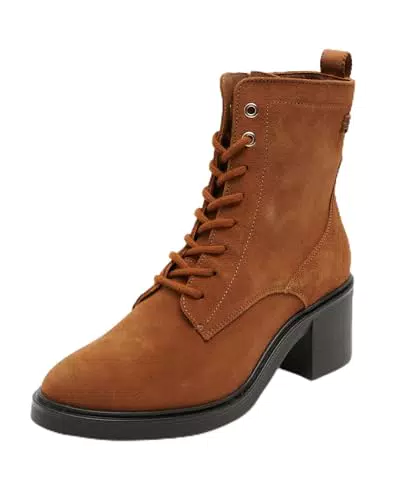 Tommy Hilfiger Stivali Suede Mid Heel Lace-up Donna