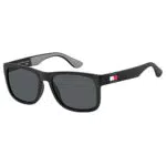 Tommy Hilfiger TH 1556/S, Occhiali da Sole Uomo, Nero