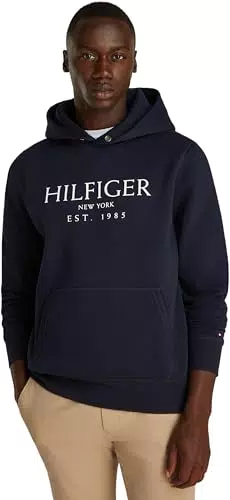 Tommy Hilfiger Felpa con Cappuccio e Marsupio per Uomo