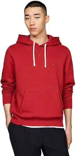 Tommy Hilfiger Felpa con Cappuccio Essential Fleece Regular Fit Uomo