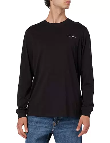 Tommy Jeans Maglietta a Maniche Lunghe Slim Fit in Cotone