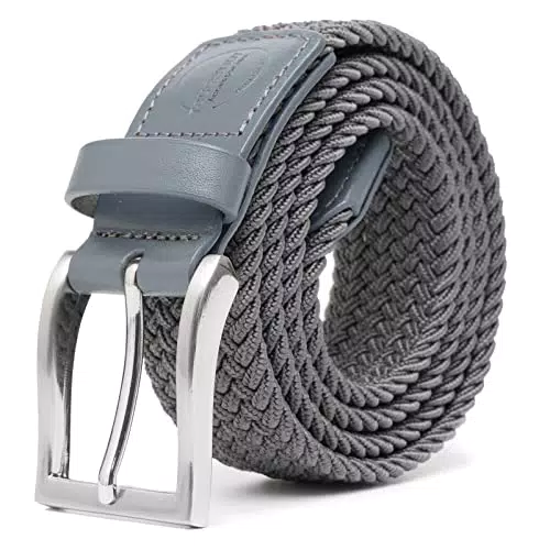 Tougerjoy Cintura Elastico Intrecciato Casual per Golf e Jeans