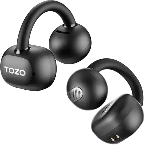 TOZO OpenEarRing Cuffie Bluetooth 5.4 con Cancellazione del Rumore e 40 Ore di Autonomia