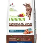 Trainer Sensitive No Grain Cibo per Gatti Adulti con Trota