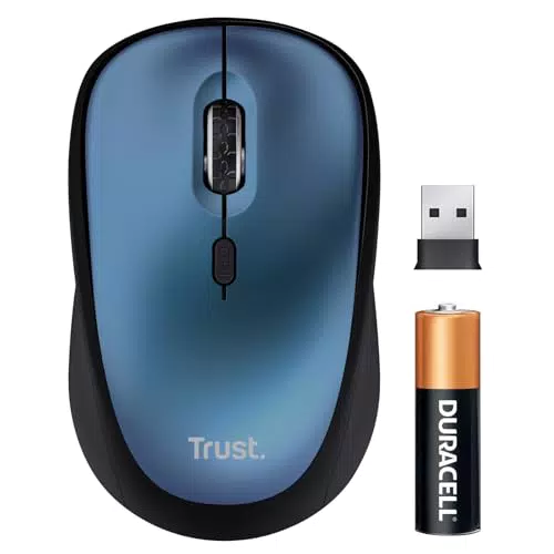 Trust Yvi+ Mouse Wireless Silenzioso con Design Sostenibile