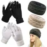 TYXHXTF Fascia per Capelli Donna Invernale, Cerchietto Annodato e Copri Orecchie