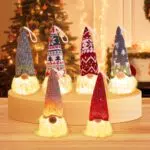 UCAMP Gnomi Natalizi Luminosi con LED - Decorazioni per Albero di Natale