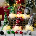 UCAMP Gnomi Natalizi con LED - Decorazioni Natalizie per Casa e Albero di Natale