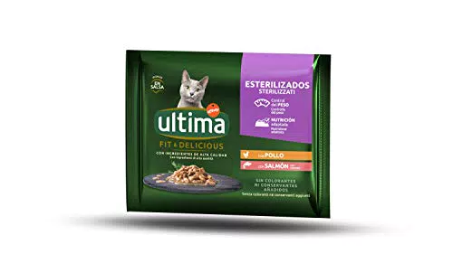 Ultima Cibo Umido per Gatti al Pollo e Salmone - Fit & Delicious
