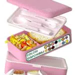 Umami Lunch Box Ermetico 4 Scomparti, Sicuro per Microonde e Lavastoviglie