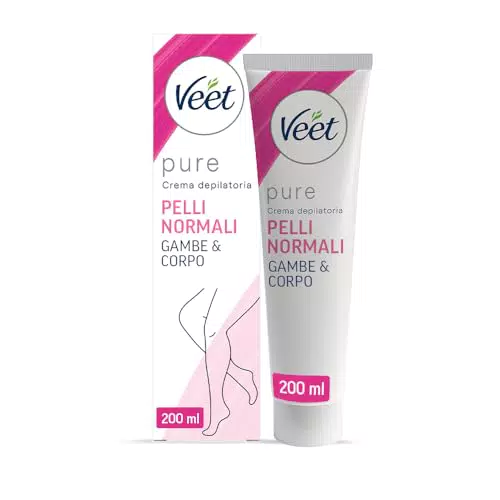 Veet Crema Depilatoria per Gambe, Corpo, Ascelle e Zona Bikini per Pelli Normali